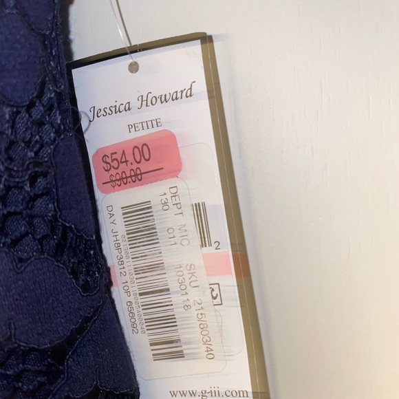 NWT Blue Lace Dress - Picture 3 of 3